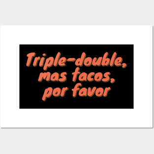 Triple Tacos Basketball Posters and Art